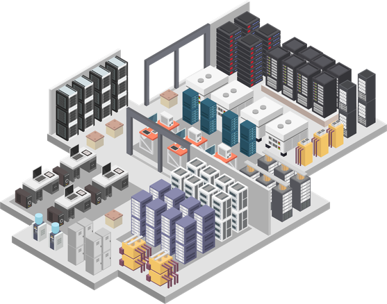 Data center infrastructure and server environment
